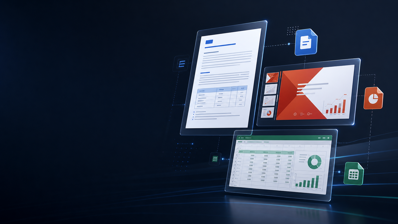 Word、PowerPoint、Excel 多格式在线预览视觉图